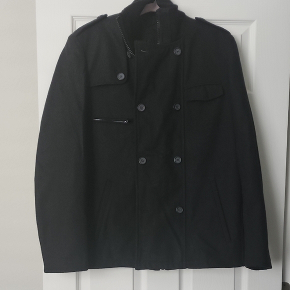 Black Rivet Black Military Field Jacket - Picture 1 of 4